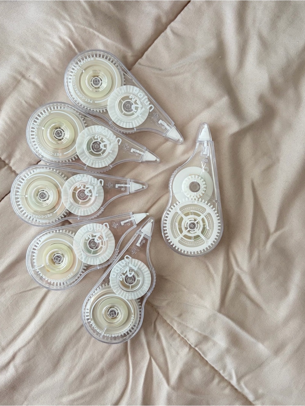 Clear Correction Tape — White Tape Refill (6 Pack)